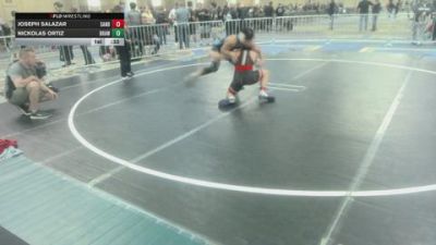 126 lbs Consi Of 32 #1 - Joseph Salazar, Sanderson Wrestling Academy vs Nickolas Ortiz, Brawley Wr Ac