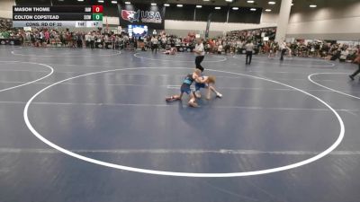 67 lbs Cons. Rd Of 32 - Mason Thome, Immortal Athletics WC vs Colton Copstead, St. Charles WC