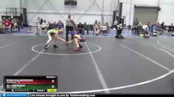 80 lbs Round 6 (8 Team) - Eli Oberheim, Mat Attack vs Evan Kaliakoudas, Mavericks