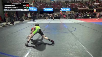 74 lbs Cons. Round 2 - Bovauni Haberle, Billings Wrestling Club vs Dominik Lara, Bison Wrestling