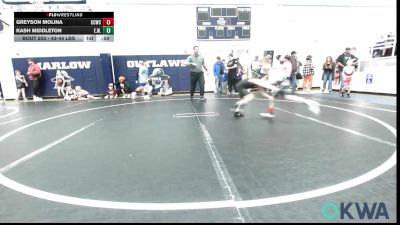 43-46 lbs Rr Rnd 1 - Greyson Molina, Cotton County Wrestling Club vs Kash Middleton, Elgin Wrestling