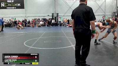 126 lbs Semis (4 Team) - Carter Pack, Seagull Blue vs Jason Torres, Prestige Worldwide