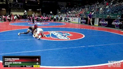 3A-106 lbs Cons. Round 2 - Ethaen Shroyer, Bremen vs Tyson Penson, Sandy Creek HS