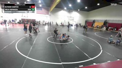 140-150 lbs Round 5 - Delia Espinoza, Downey High School Wrestling vs Elysum Campos, Eastvale Elite