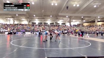 A 285 lbs Cons. Round 3 - David Lands, Polk Co. High School vs Mathew Fowler, Red Bank High School
