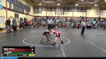 52-56 lbs Round 4 - Riley Willis, Smyrna vs Cj Burns, Ranger WC