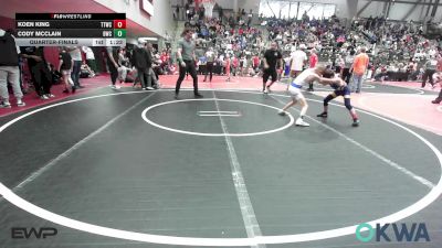 67 lbs Quarterfinal - Koen King, Team Tulsa Wrestling Club vs Cody McClain, Berryhill Wrestling Club