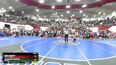 100 lbs Quarterfinal - Demi Roney, North Central vs Spencer Martin, Kokomo