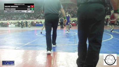 118 lbs Consi Of 32 #2 - Kalvin Andrade, Vian vs Toren Burke, Husky Wrestling Club