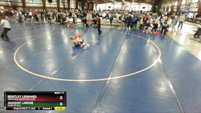 85 lbs Champ. Round 1 - Hudson LaRose, Hook`Em W.C. vs Bentley Lenhard, Shootbox Wrestling Club