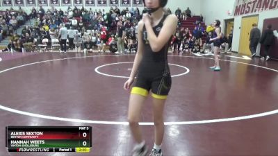 100 lbs Cons. Round 3 - Hannah Weets, Vinton-Shellsburg vs Alexis Sexton, Benton Community