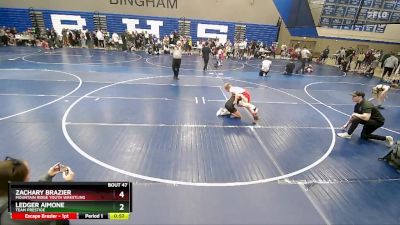 88 lbs Round 2 - Zachary Brazier, Mountain Ridge Youth Wrestling vs Ledger Aimone, Team Prestige