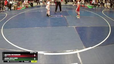 64 lbs Cons. Round 2 - Jexten Peterson, JWC vs Oden Ballard, Devils Wrestling