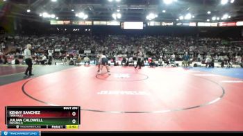 4A 195 lbs Cons. Round 2 - Kenny Sanchez, Twin Falls vs Julian Caldwell, Pocatello