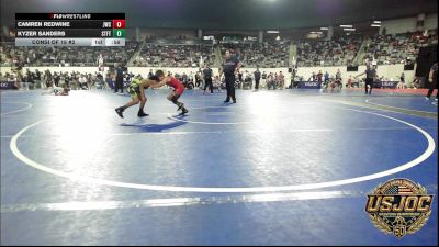 76 lbs Consi Of 16 #2 - Camren Redwine, Juggernaut Wrestling Club vs Kyzer Sanders, Standfast
