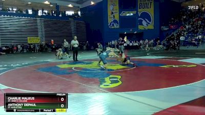 138 lbs Prelim - Anthony Depaul, St Augustine vs Charlie Malkus, St. John`s College