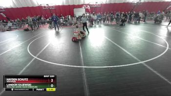 108 lbs Cons. Round 3 - Hayden Schutz, Wisconsin vs Landon Kajewski, Richland Center Youth Wrestling