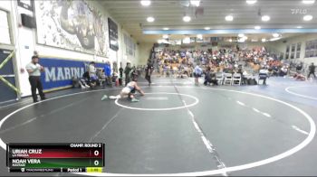 120 lbs Champ. Round 2 - Uriah Cruz, La Mirada vs Noah Vera, Mayfair