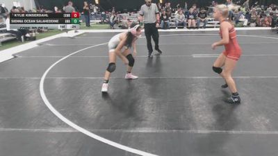 110 lbs Cons. Rd Of 16 - Kylie Kinserdahl, Excel Wrestling vs Sienna Ocean Salaheddine, Arete Wrestling Academy