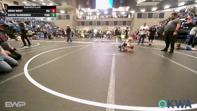 61 lbs Consi Of 8 #2 - Benji West, Perry Wrestling Academy vs David Vanbibber, Ponca City Wildcat Wrestling