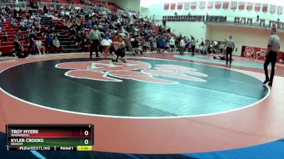 165 lbs Semifinal - Troy Myers, Wadsworth vs Kyler Crooks, Graham