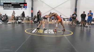 71 lbs Rr Rnd 6 - Maya Keane, MPOWER Girls Wrestling Club - W vs Matilda Hruby, Mat Demon - W