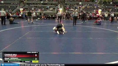 105 lbs Cons. Round 4 - Isaac Wignall, Sebolt Wrestling Academy vs Charlie Hall, The Best Wrestler