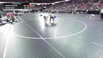 D2-113 lbs Quarterfinal - Kaiden Hahn, Saint Croix Falls vs Easton Felchlin, Wrightstown