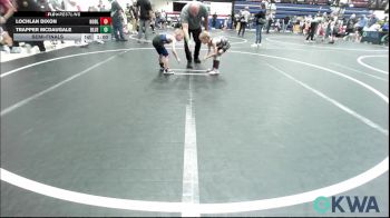 40 lbs Semifinal - Lochlan Dixon, Noble Takedown Club vs Trapper McDaugale, Blue Devil Wrestling