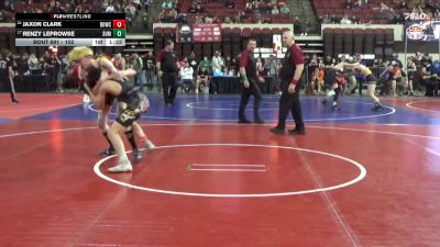 102 lbs Quarterfinal - Renzy LeProwse, Mine Yard Dogs Wrestling Club vs Jaxon Clark, Livingston Wrestling Club
