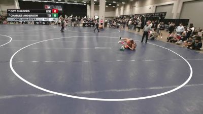 126 lbs Cons. Quarters - Charles Anderson, Texas Select Wrestling vs Coy Childers, Nebraska Elite Wrestling Club