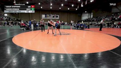 235 lbs Semifinal - Alexis Stinson, Liberty vs Goldy Stephens, Lawrence