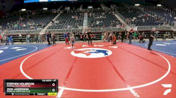 67 lbs 5th Place Match - Zion Anderson, Sheridan Wrestling Club vs Stephen Holbrook, Natrona Colts Wrestling