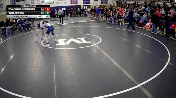 114 lbs Cons. Round 2 - Ben Groves, Ringgold Hs vs Thaddeus Schrieber, Mercer Area Hs