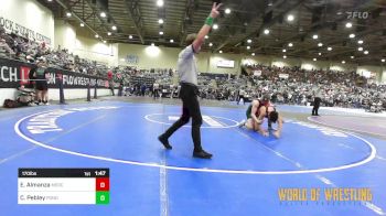 170 lbs Round Of 32 - Eric Almanza, Merced Bears WC vs Christian Pebley, Ponderosa