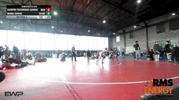 91 lbs Rr Rnd 2 - Harper Tecumseh-Sands, Mojo Mulisha 12u vs Marli Davis, Team Tulsa Girls NDT