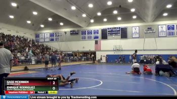 126 lbs Champ. Round 1 - Enrique Rodriguez, South Torrance High School vs Gage McKibben, Big Dog Ranch