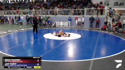 84 lbs X Bracket - Brian Mahoney, Mid Valley Wrestling Club vs Liam Murat, Bethel Freestyle Wrestling Club