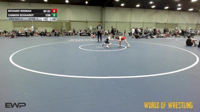 56 lbs 5th Place - Richard Widman, OK Elite 12U Black vs Cannon Eckhardt, Storm 12U