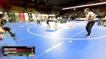 175 Class 1 lbs Cons. Round 2 - Josh Harvath, Warsaw vs Andrew Wiles, Albany
