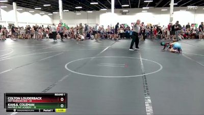 80 lbs Round 1 (6 Team) - Colton Louderback, Mat Warriors Red vs Kahlil Coleman, Mayfield Mat Academy