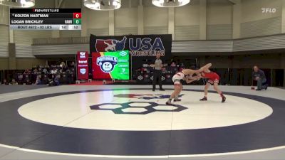 92 lbs 3rd Place Match - Logan Brickley, Rampage Wrestling vs Kolton Hartman