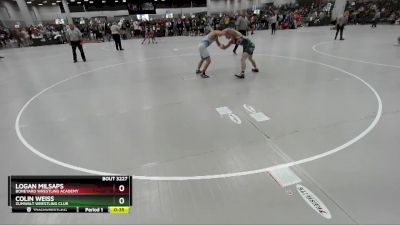 144 lbs Cons. Round 6 - Logan Milsaps, Boneyard Wrestling Academy vs Colin Weiss, Zumwalt Wrestling Club