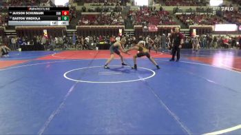130 lbs Cons. Round 2 - Easton Vindiola, Stillwater Gladiators vs Jaxson Schumann, Minot High School