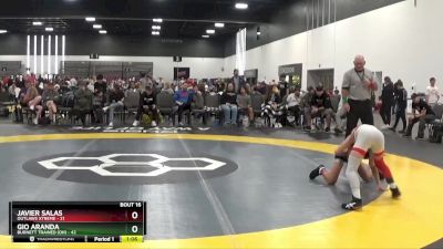 75 lbs Placement Matches (8 Team) - Javier Salas, Outlaws Xtreme vs Gio Aranda, Burnett Trained (OH)