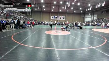 150 lbs Champ. Round 2 - Lane Jones, Basehor-Linwood vs Rowdy Narron, St. Michael The Archangel