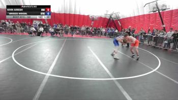 132 lbs Champ. Round 1 - Kivin Juresh, Whitehall Wrestling Club vs Briggs Weigel, Belmont-Platteville Youth Wrestling Club