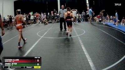 92 lbs Round 4 (8 Team) - Cayden Clark, Rebellion vs Owen Jeter, Hammers