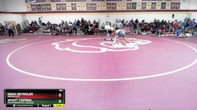 157 lbs Champ. Round 2 - Noah Reynolds, Fresno City vs Wyatt Coffing, Sacramento City College