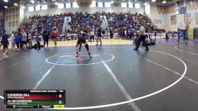 106 lbs Champ. Round 1 - Cameron Gill, Sebastian River vs DJ Richardson, Florida High (FSUS)